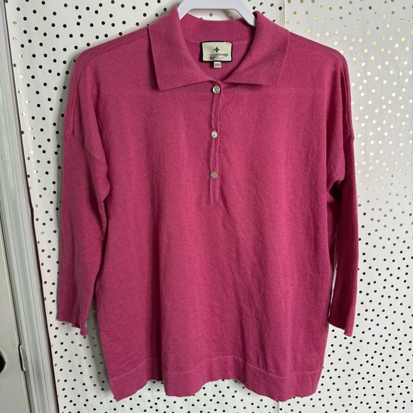 Tuckernuck Pink Relaxed Polo Button Down - Picture 2 of 9